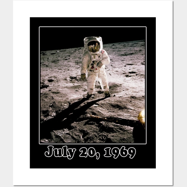 1969 Moon Landing Commemorative Wall Art by Scarebaby